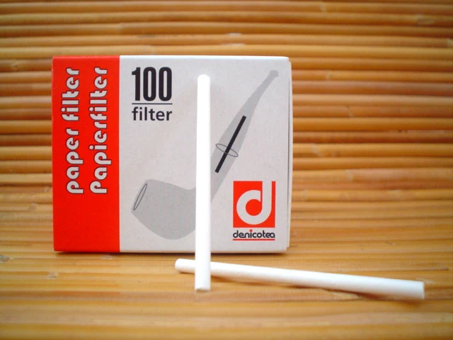 Denicotea Papier Pfeifenfilter 3 mm 100 St. - Bild 1 von 1