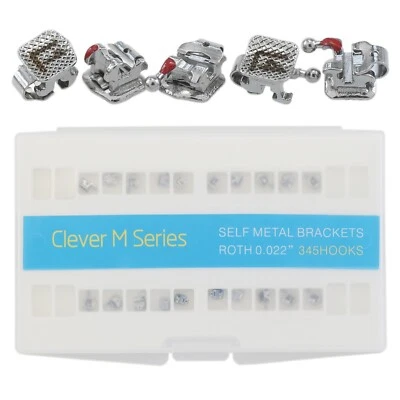 Dental Orthodontic Self Ligating Brackets Roth 022 Metal Interactive AO Empower - Image 1 of 4
