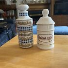 Apothecary And Darvocet N 100/ Darvon Compound 65. Pharmacy Jars 7 1/2 And 8 ? T