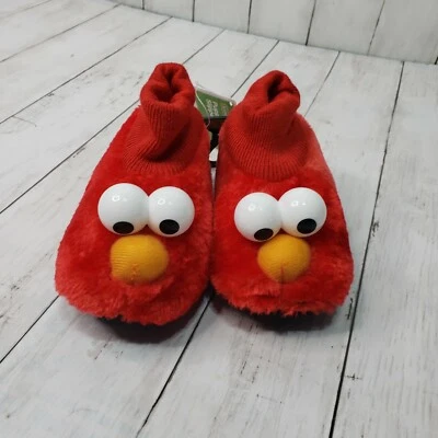 NUEVO CON ETIQUETAS ELMO SESAME STREET Calcetín Top Títere Zapatillas Niño Pequeño Talla Mediana (7/8) Foto 1 de 4