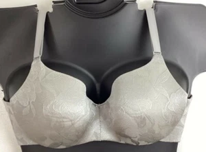 48DDD Back Smoothing Balconette SILVER Cacique Lane Bryant Plus Size Bra NWOT - Picture 1 of 12