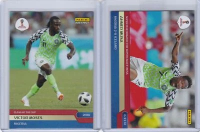 2018 Panini Instant World Cup Team Set Nigeria (2 Cards) PR 63 Ahmed Musa - Image 1 of 2