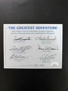 Libro LE The Greatest Adventure firmado por 6 astronautas de la NASA autenticado por JSA - Imagen 1 de 3