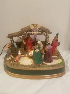 Mr. Christmas away in the Manger Animated musical lighted NATIVITY scene w/ box - Picture 1 of 9