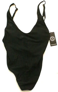 RELLECIGA Women's One Piece Thong Swimsuit, Black, Size Small, NEW $119.99 - Picture 1 of 3