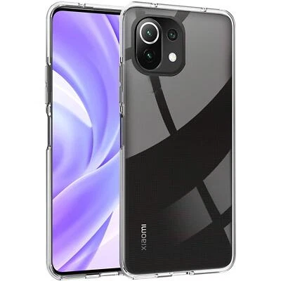 Protective Case For Xiaomi Mi 11 Lite Phone Bag Slim Silicone Cover TPU Clear - Image 1 of 4