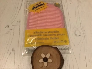 Pack of 2 Flexible Reinforcing Patches. Perfect for Garment Repairs. Pink - Picture 1 of 4