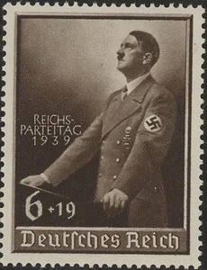 Stamp Germany Mi 701 Sc B147 1939 WWII 3rd Reich Adolf Nuremberg MNG - Picture 1 of 1