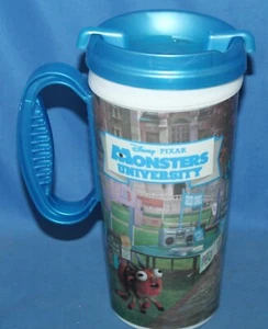 Taza universitaria monstruos parques Disney con tapa - Imagen 1 de 2