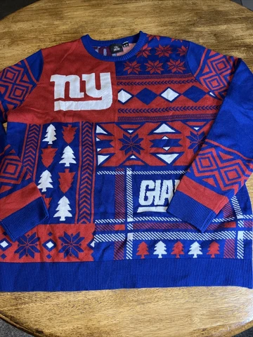 Men’s XL New York Giants Ugly Christmas Sweater Cover