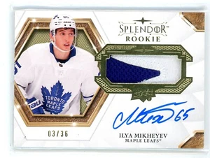 2019-20 UD SPLENDOR ROOKIE PATCH AUTO /36 ILYA MIKHEYEV - Picture 1 of 1