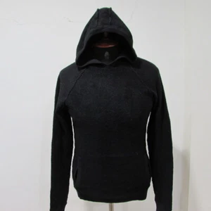 Next Mens Wool Blend Neck Hoodie Jumper Black Chest 32/34 UK Size M REF (Y00917) - Picture 1 of 15
