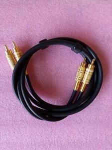 Stereo Audio Connector Cable RCA x2 Length 3ft Male - Picture 1 of 7