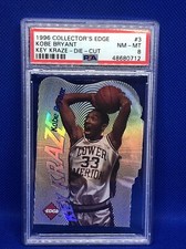 1996 COLLECTORS EDGE KOBE BRYANT KEY KRAZE Die Cut SP RC #3 ROOKIE PSA 8 #/3100
