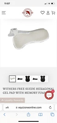 Media almohadilla de gel hexagonal Acavallo Wither Free micropilo Foto 1 de 4