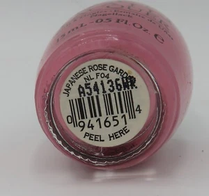 OPI Nail Lacquer JAPANESE ROSE GARDEN .5oz Black Label NL F04 FAR EAST COLL 2000 - Picture 1 of 2