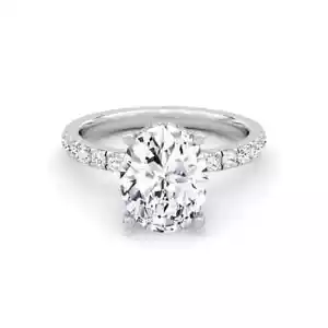IGI Lab Grown CVD Diamond Women's Engagement Ring VS1F 4.25 Carat 14k White Gold - Picture 1 of 22