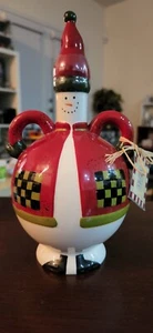 New Vintage 2003 Debbie Mumms Boston Warehouse Rare Snowman Handled Cruet W/ Tag - Picture 1 of 9