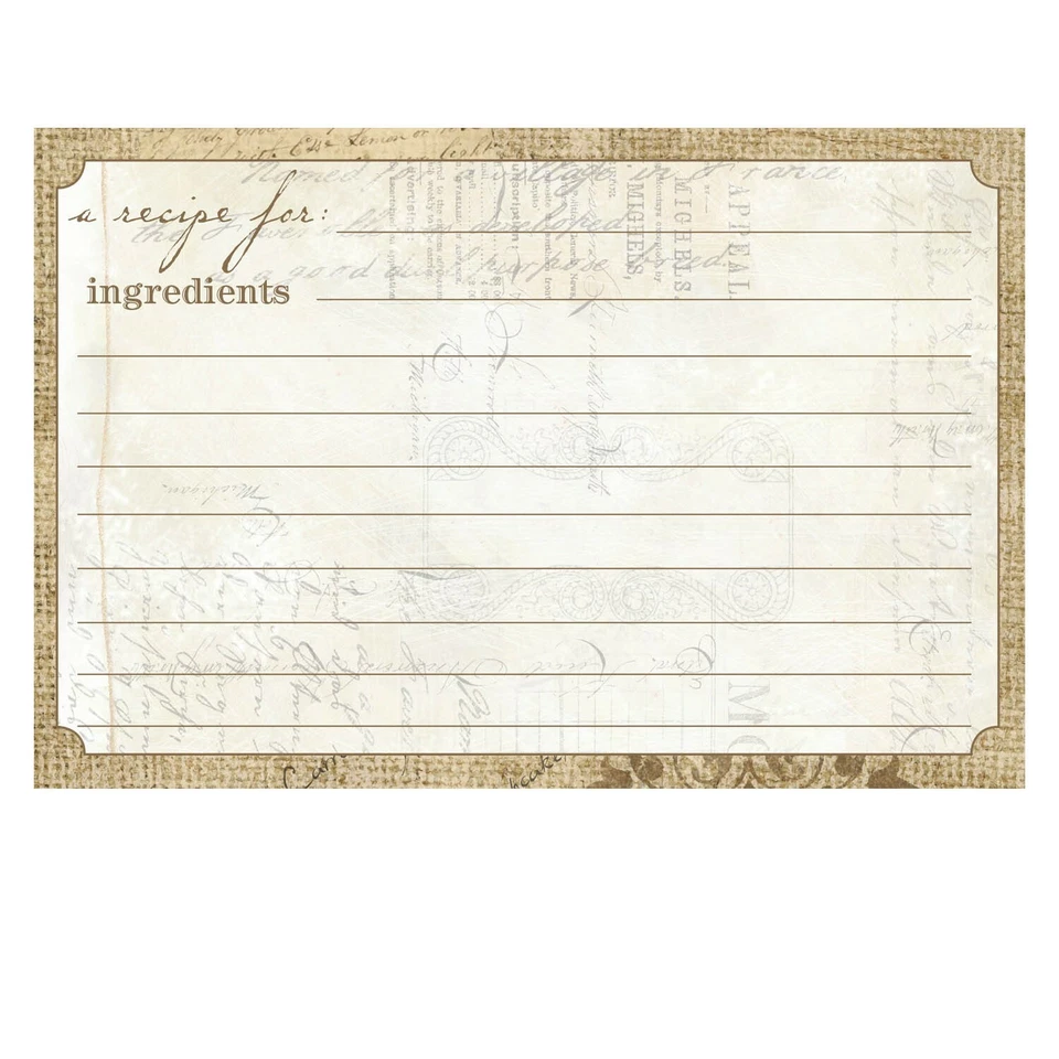 C.R. Tarjetas de recetas Gibson 4x6 (40pk) - Ajuste perfecto Foto 1 de 1