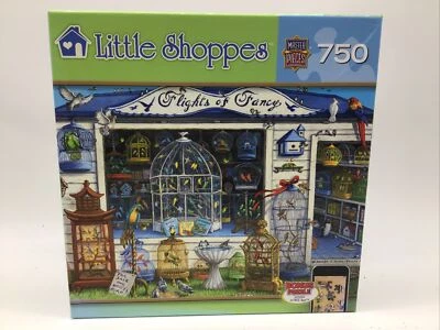 MasterPieces LITTLE SHOPPES "FLIGHTS OF FANCY" 750 pc puzzle COMPLETE - Image 1 of 4