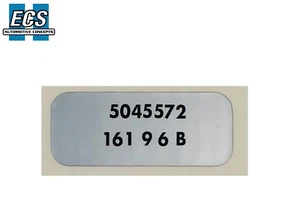 1969 Camaro Firebird Nova NOS Quality Wiper Motor Label Non-RS Factory EXACT ! - Picture 1 of 1