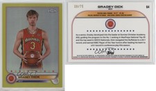 2022 Topps Chrome McDonald's All American Yellow Refractor /75 Gradey Dick #64