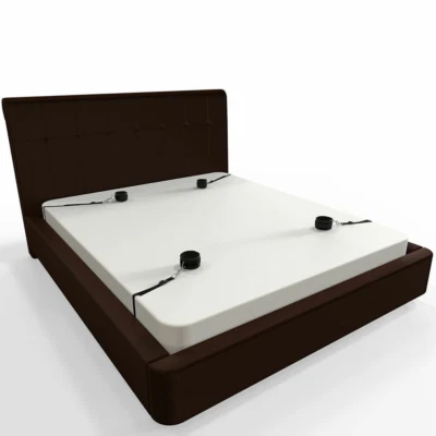 Nylon Bett Fesseln Fesselset Plüsch Handschellen Fußfesseln Handcuffs Extrem DE - Bild 1 von 4