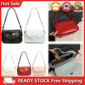 Women Simple Shoulder Bag with Bow Fashion Tote Bag PU Leather Female Dating Bag - Picture 1 of 27