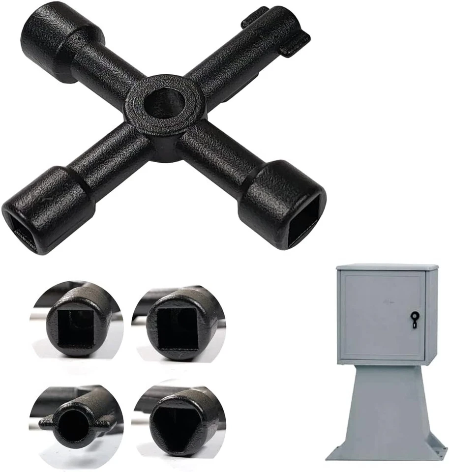 Chiave Universale per Contatore gas acqua corrente casa Armadio apri utenze 707 - Immagine 1 di 4