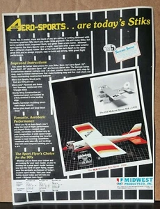 Vintage 1990 Midwest Aero-Sport Print Ad Ephemera Wall Decor  - Picture 1 of 1