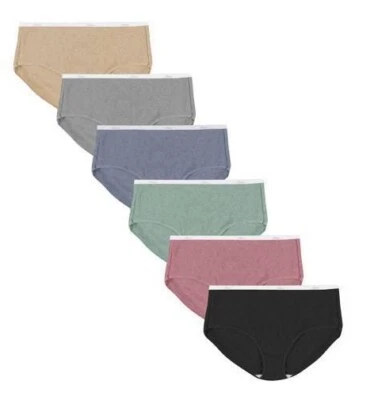 Comfortable and Classic: Hanes Women's Ribbed Cotton Brief Underwear (6-Pack)! - Image 1 of 4