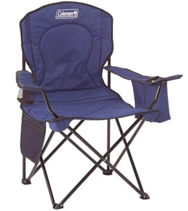 Coleman Folding Camping Chair Built-in 4 Can Cooler BBQ Picnic Outdoor Pool Yard - Picture 1 of 6