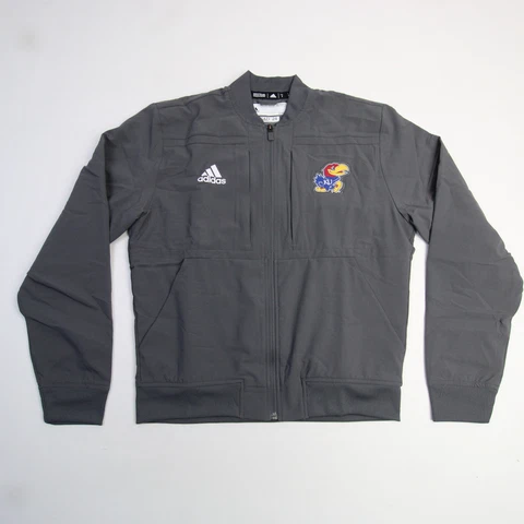 Kansas Jayhawks adidas Aeroready Jacket Men's Gray Used Cover