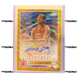 2022 Topps McDonald's A/A - Gold Wave #CA-AJ Ashlon Jackson REFRACTOR Auto /50 - Picture 1 of 2