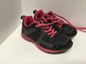 Girls Athletic Shoes Size 12 Black Pink Laces and Trim Northside F38 - Picture 1 of 8