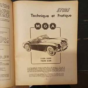 Revue Technique MGA MG A 1500 1600 Twin Cam Rta MG A 1500 1600 TC - Picture 1 of 8
