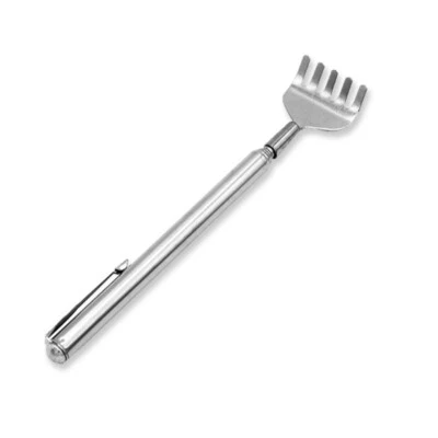 Telescopic Extendable Back Scratcher Handy Portable Stainless Steel Novelty Pen - Image 1 of 4