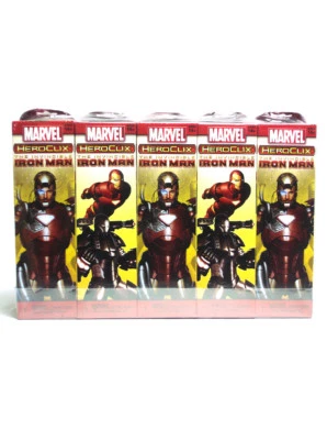 Marvel Heroclix Invincible Iron Man Ladrillo Sellado 10 Boosters Totalmente Nuevo Foto 1 de 4