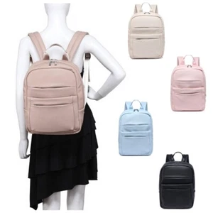 Mochila Boutique Multi-bolsillo Frontal Mujer Imitación Cuero Mediana Clásica Bolso Trasero - Imagen 1 de 20