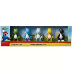 Paquete de 5 figuras de 2,5" Jakks Pacific Yoshi Nintendo Super Mario World negro blanco + - Imagen 1 de 12