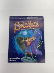 NES Solstice Manual / Nintendo NES Manuale Istruzioni Originale - MOLTO BUONO