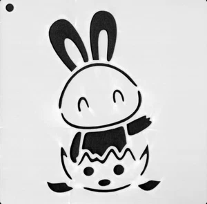 Schablonen Basteln Textilien Schablone Wand Ostern Osterei Hasen EI Huhn 4063 - Bild 1 von 1