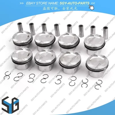 Juego de 8 pistones y anillos STD BMW 550i 750i X5 F02 F07 F10 E70 E71 4,4 L N63B44A Foto 1 de 4