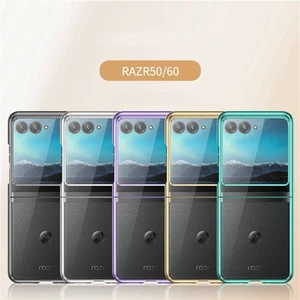 For Motorola Razr 50 60Ultra Luxury Electroplated Transparent Phone Case Cover - Picture 1 of 13