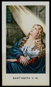 SANTINO (HOLY CARD) Sant'Agata ediz. EGIM n° 19 bis - Picture 1 of 1