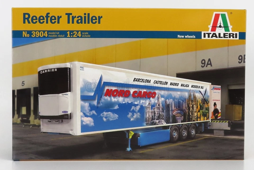 1/24 ITALERI - TRAILER - RIMORCHIO - TRAILER SEMI-FRIGO FOR TRUCK IT3904 - Immagine 1 di 1