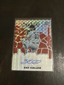 2021 Panini Mosaic Baseball Scripts Prizm Auto Zac Gallen Arizona Diamondbacks - Picture 1 of 2
