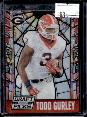 Prizm Draft Picks Todd Gurley 2015 vitral novato RC #96 Bulldogs Foto 1 de 2