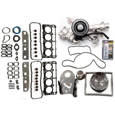 Fits 2004-2008 Dodge Ram 3500 Head Gasket Set Water Pump Timing Chain Kit 5.7L Foto 1 de 4