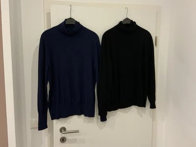 2 Rollkragenpullover von C&A in Gr.L  Schwarz u.Blau - Bild 1 von 3